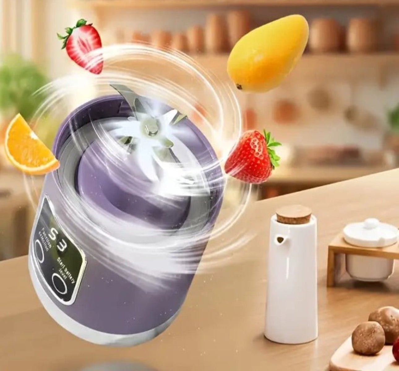 FRULLAMI, FRULLATORE PORTATILE 450ML SMART PER UNO STILE DI VITA ATTIVO. - Il mio negozio