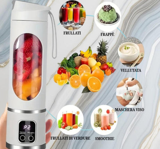 FRULLAMI, FRULLATORE PORTATILE 450ML SMART PER UNO STILE DI VITA ATTIVO. - Il mio negozio